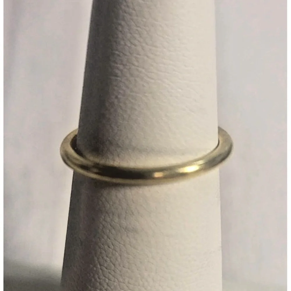 Gold Vermeil 925 Orange Gemstone Ring Size‎ 7 Round Cabochon Carnelian Statement